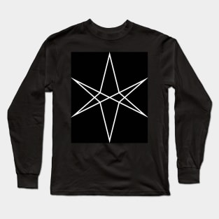 Hexagram - Black Long Sleeve T-Shirt